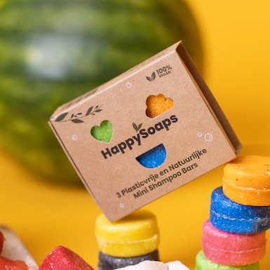 Image of Happy Soaps mini shampoo bar 3 stuks