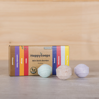 Image of Happy Soaps 8 mini bath bombs